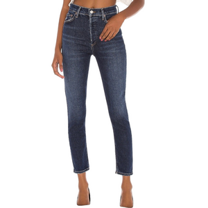 Agolde Nico High Rise Dark Wash Jeans